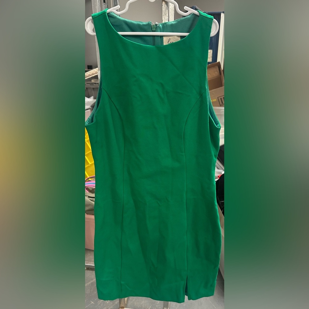 Lena Green Sleeveless Dress